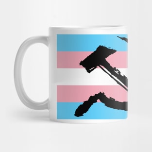 Painted Communist Trans Flag| Transgender| LGBTQ+| Don't Say Gay Bill Mug